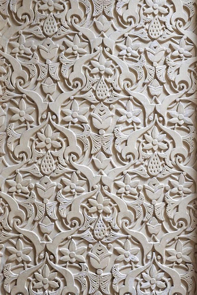 Sintra-Portugal. Monserrate Palace interior. Relief detail